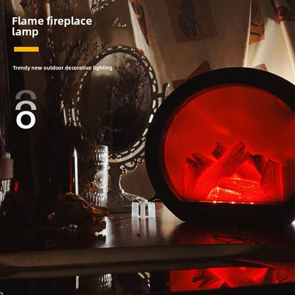 LED Flame Effect Decorative Lantern