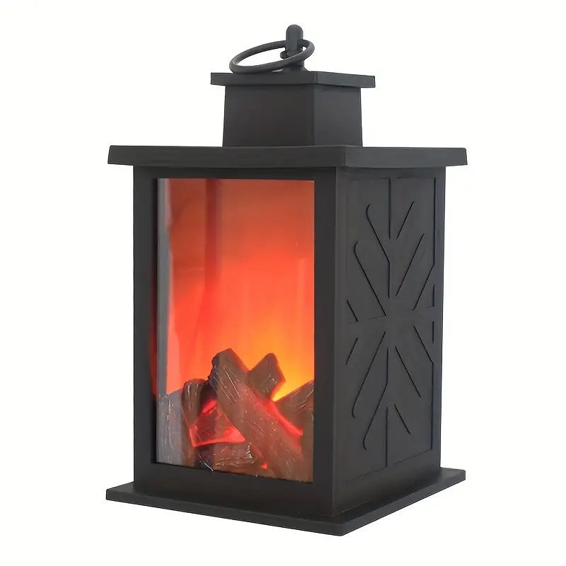 LED Flame Effect Decorative Lantern