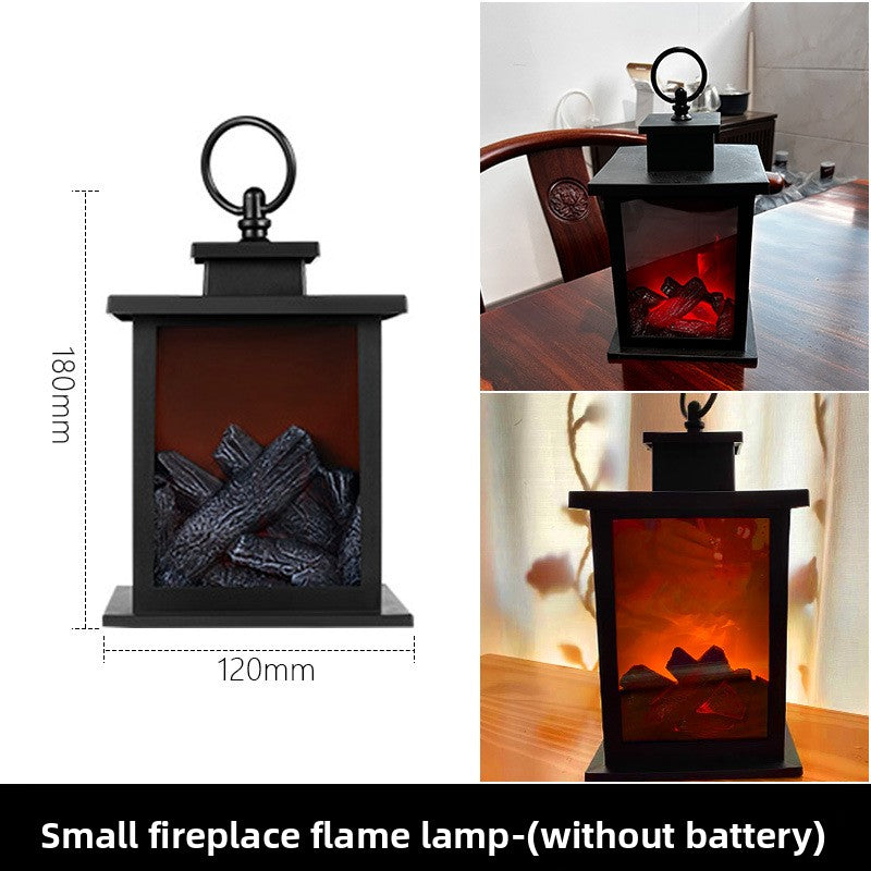 LED Flame Effect Decorative Lantern
