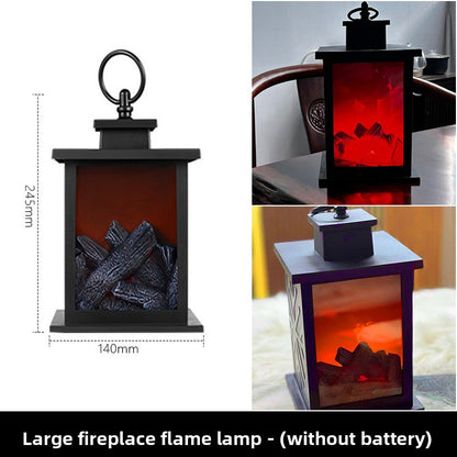 LED Flame Effect Decorative Lantern