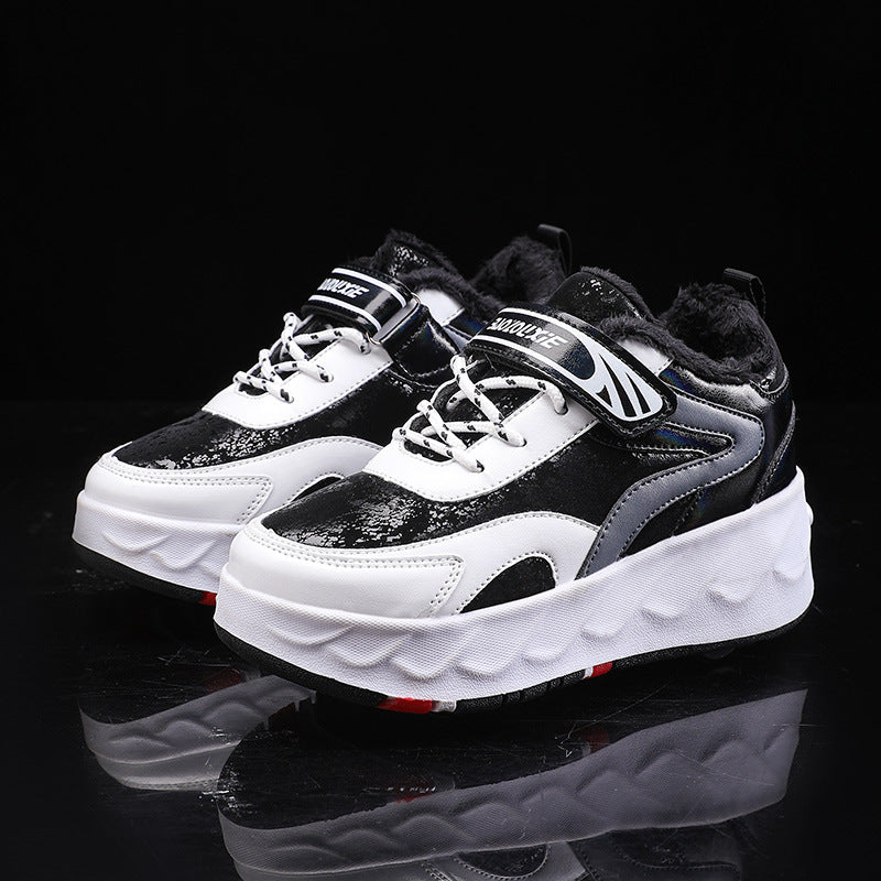 LED Flash Rolling Shoes for Adults