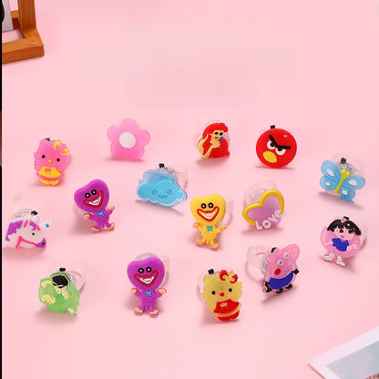 LED Flash Soft Rubber Glow Finger Ring