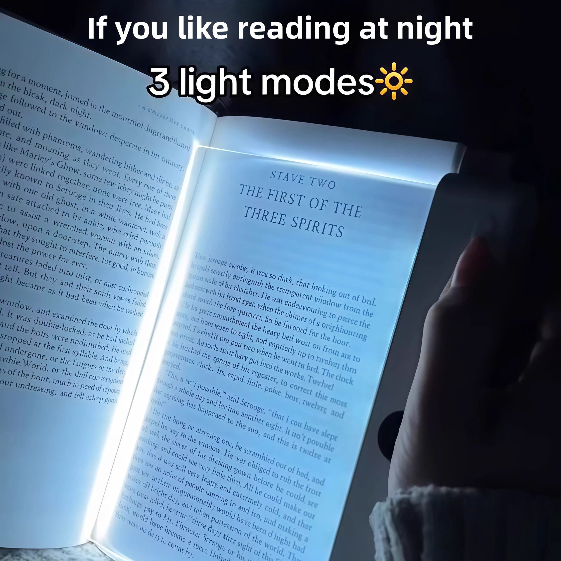 LED flat night vision reading light