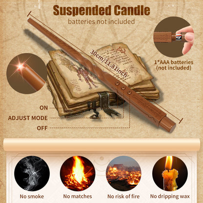 LED Floating Magic Wand Candle