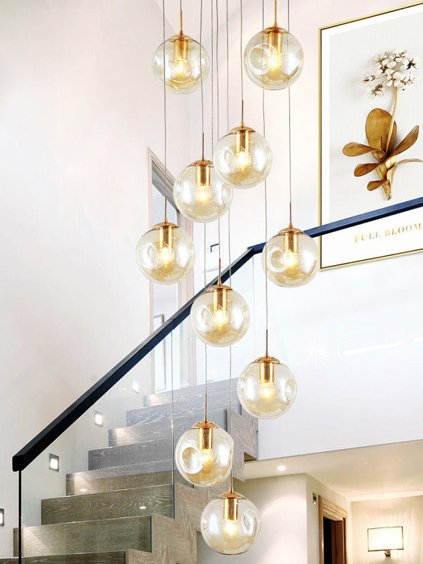 LED Glass Chandelier