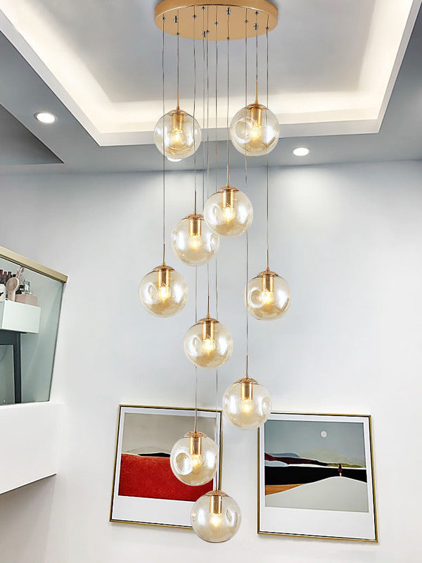 LED Glass Chandelier