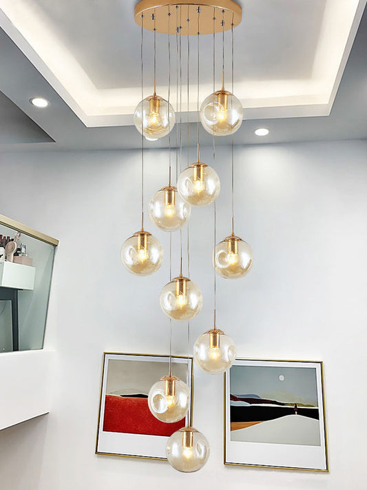 LED Glass Chandelier