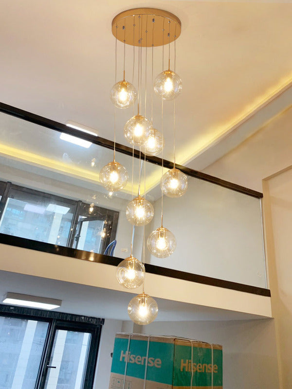 LED Glass Chandelier