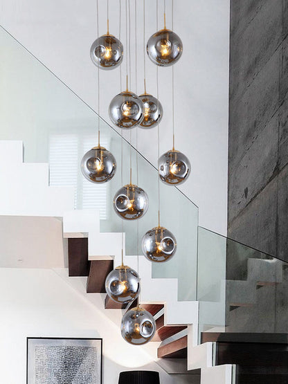 LED Glass Chandelier