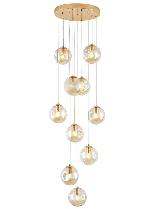LED Glass Chandelier