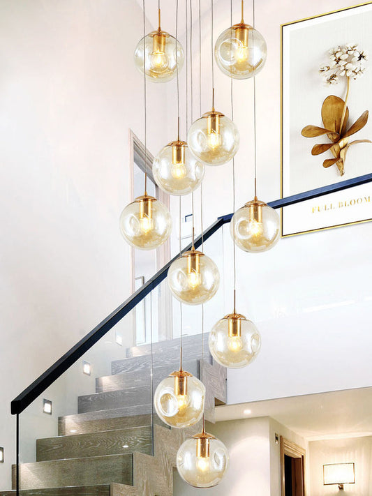 LED Glass Chandelier