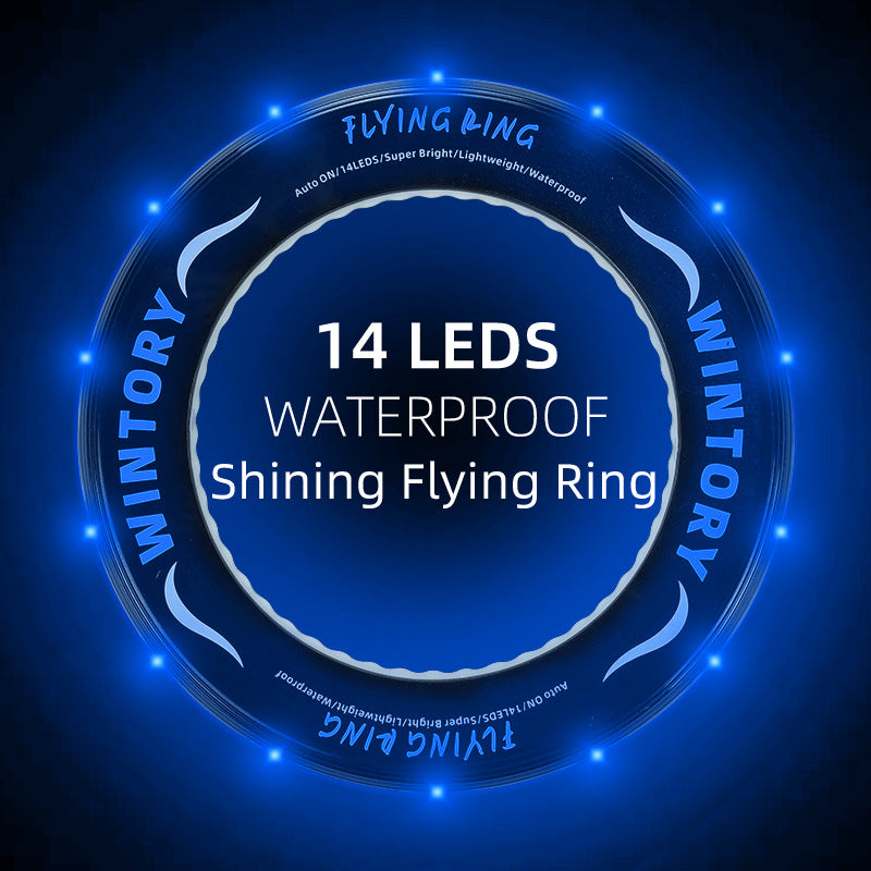 LED Glow Boomerang Flying Ring Disc