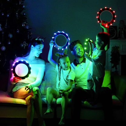 LED Glow Boomerang Flying Ring Disc