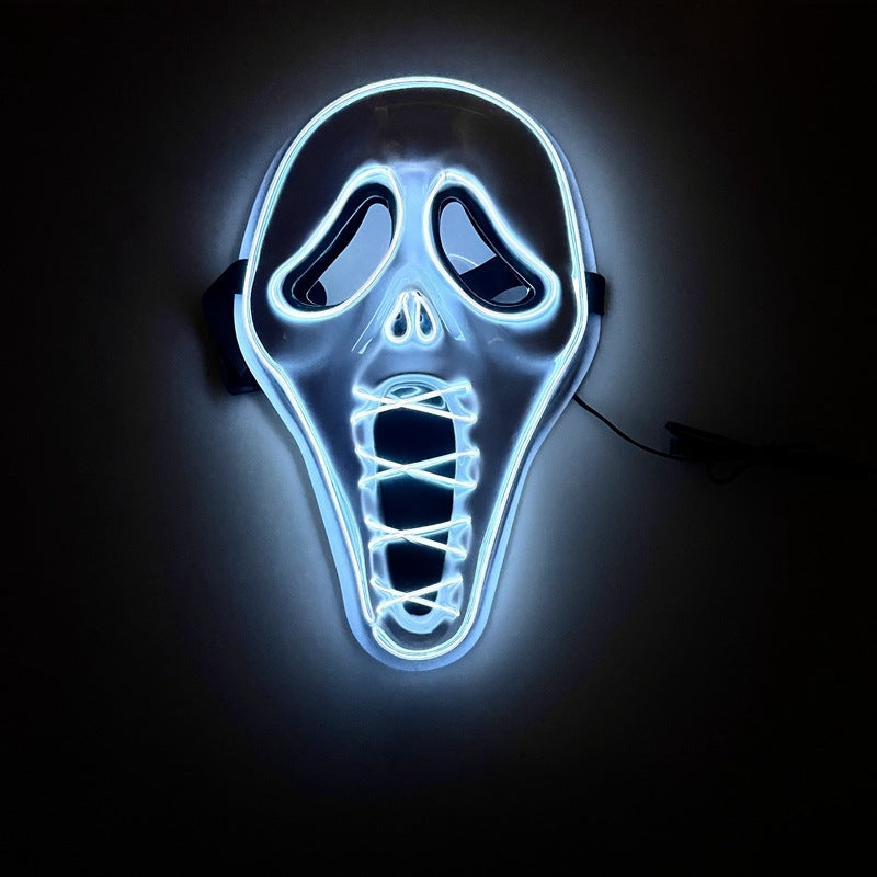 LED Glow Horror Scream Mask for Halloween