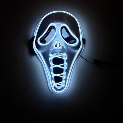 LED Glow Horror Scream Mask for Halloween