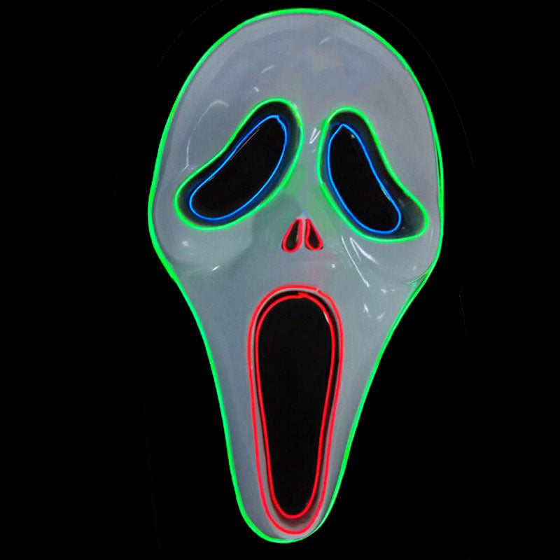 LED Glow Horror Scream Mask for Halloween