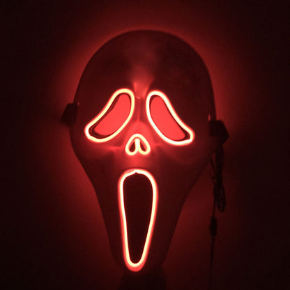 LED Glow Horror Scream Mask for Halloween