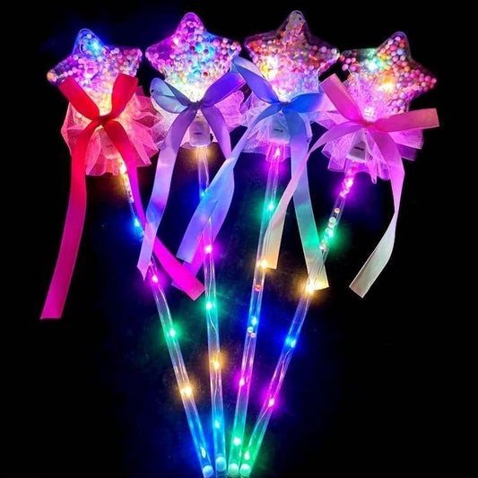 LED Glow Star Ball Fairy Magic Wand for Kids