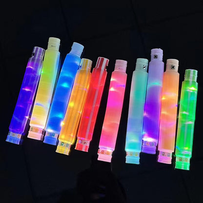 LED Glowing Telescopic Tube Stress Relief Toy