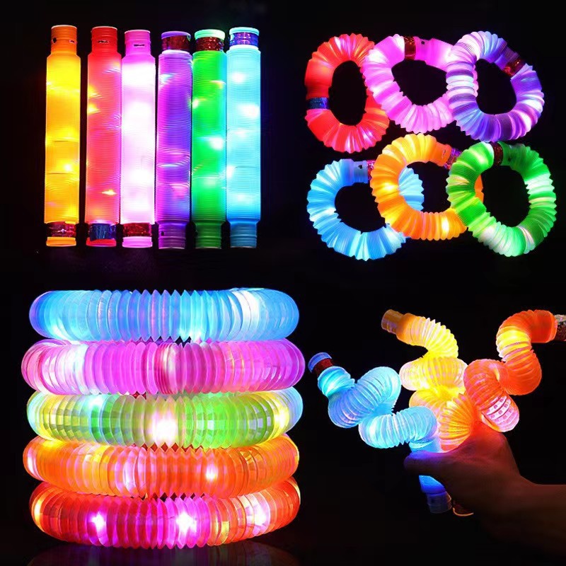 LED Glowing Telescopic Tube Stress Relief Toy