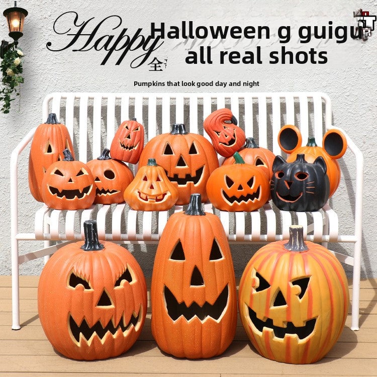 LED Halloween Pumpkin Lantern with Multiple Designs