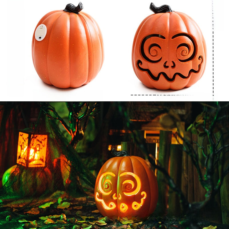 LED Halloween Pumpkin Lantern with Multiple Designs