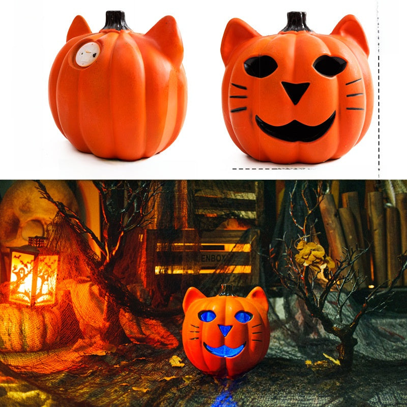 LED Halloween Pumpkin Lantern with Multiple Designs
