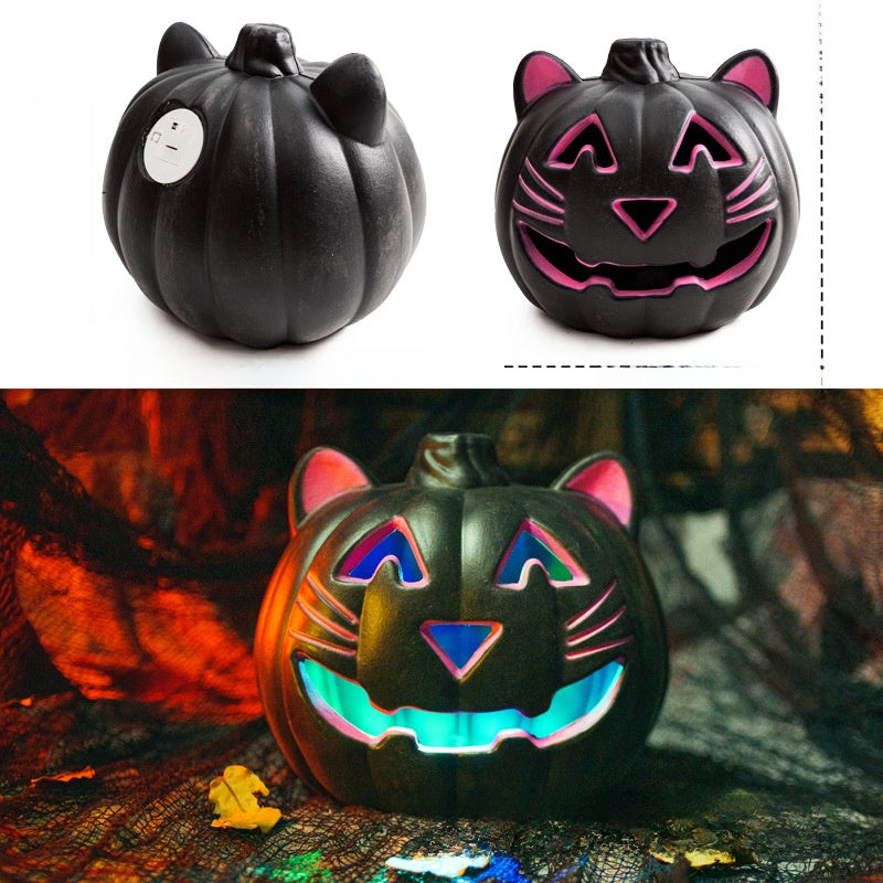 LED Halloween Pumpkin Lantern with Multiple Designs
