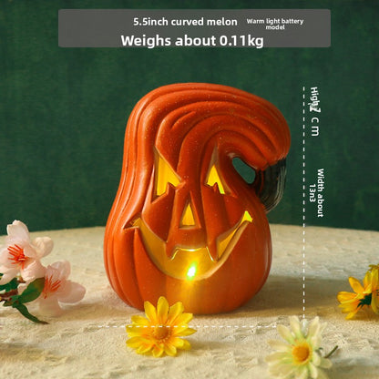 LED Halloween Pumpkin Lantern with Multiple Designs