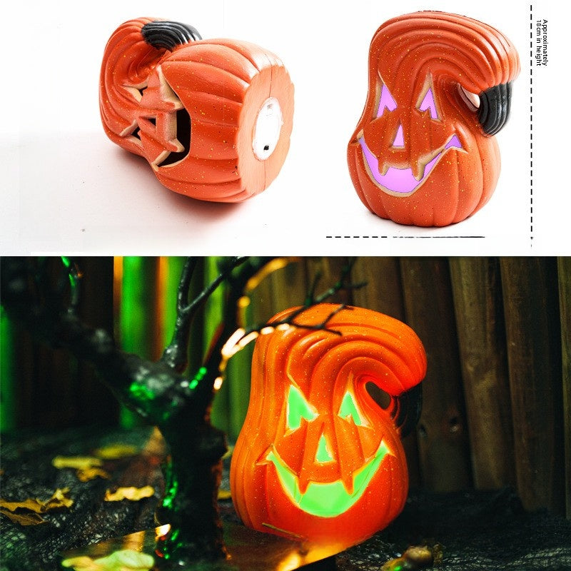 LED Halloween Pumpkin Lantern with Multiple Designs