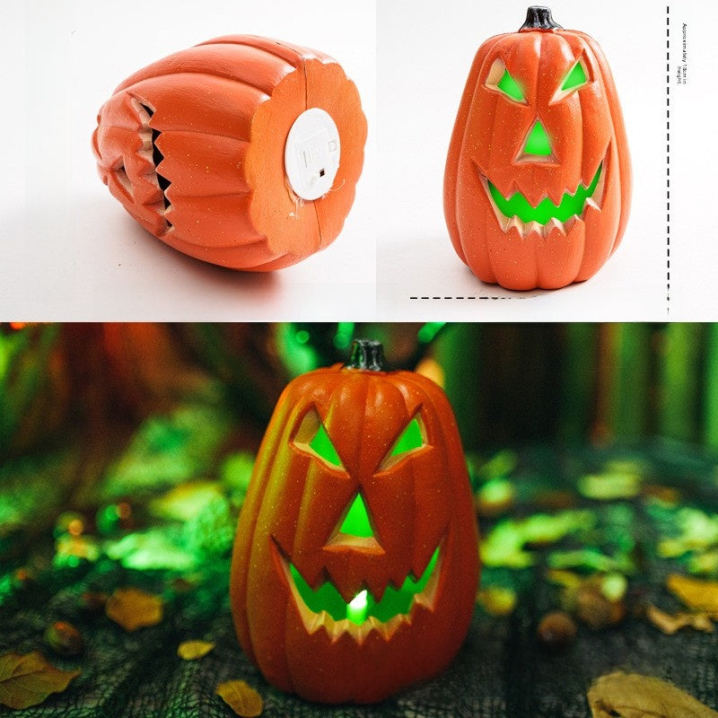 LED Halloween Pumpkin Lantern with Multiple Designs