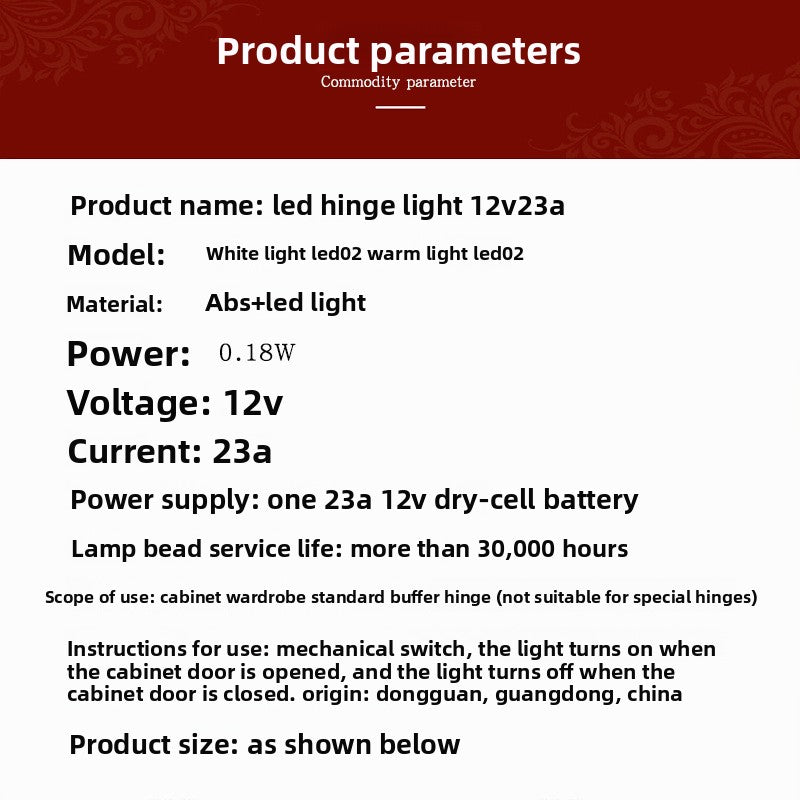 LED hinge light