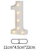 LED Illuminated Alphabet Number Lights