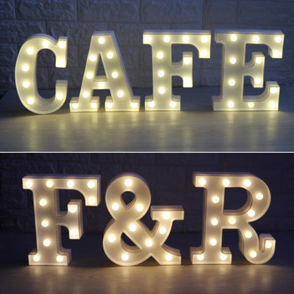 LED Illuminated Alphabet Number Lights