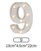 LED Illuminated Alphabet Number Lights