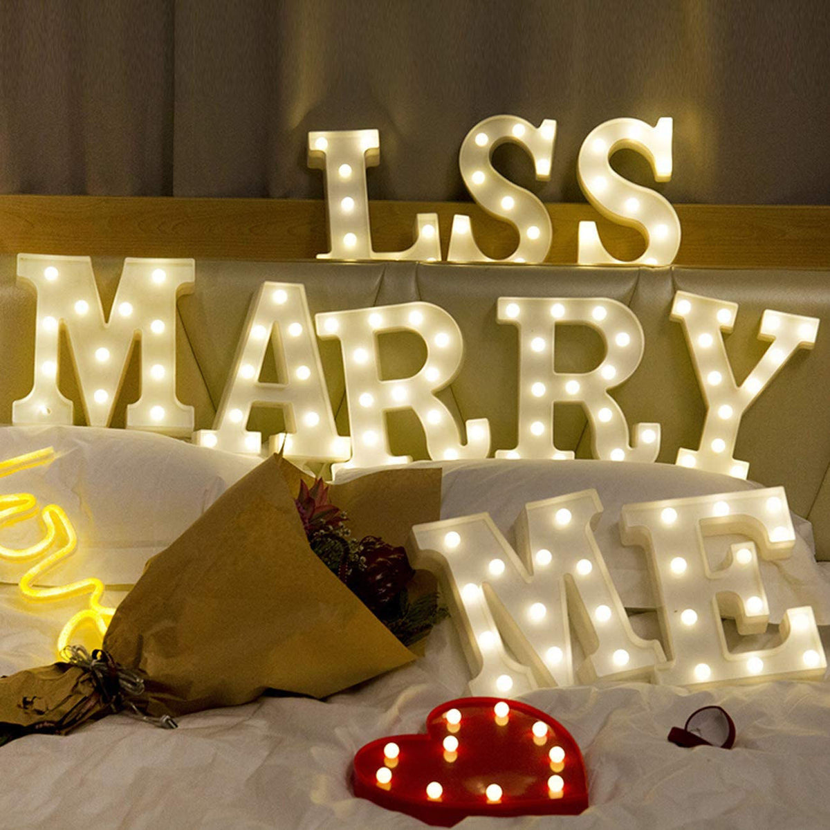 LED Illuminated Alphabet Number Lights