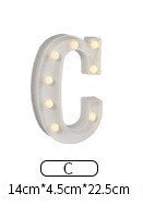 LED Illuminated Alphabet Number Lights