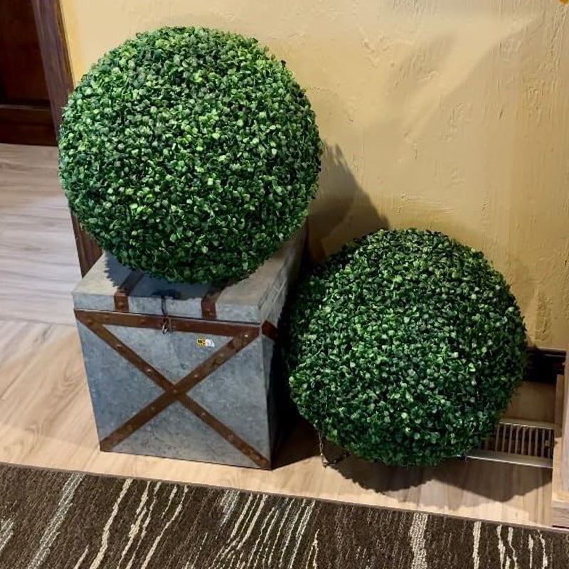 LED Illuminated Artificial Hanging Grass Ball