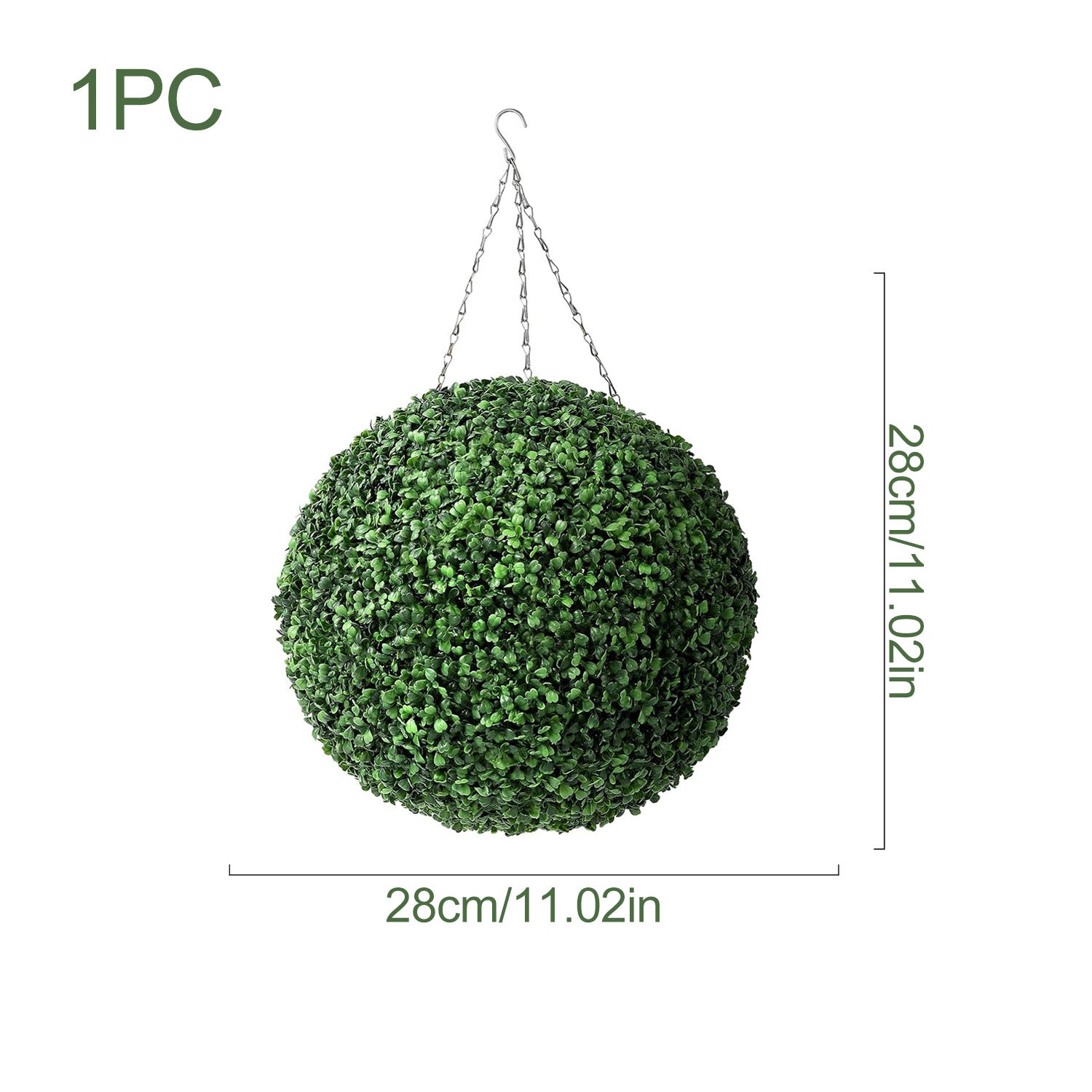 LED Illuminated Artificial Hanging Grass Ball