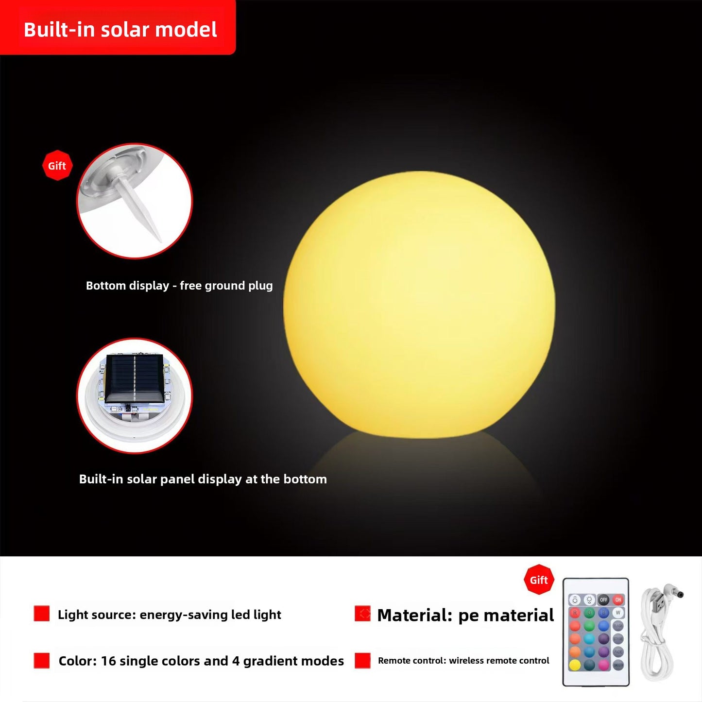 LED Illuminated Ball Garden Lights