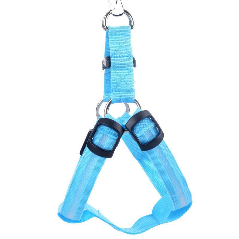 LED Illuminated Dog Harness with Adjustable Strap