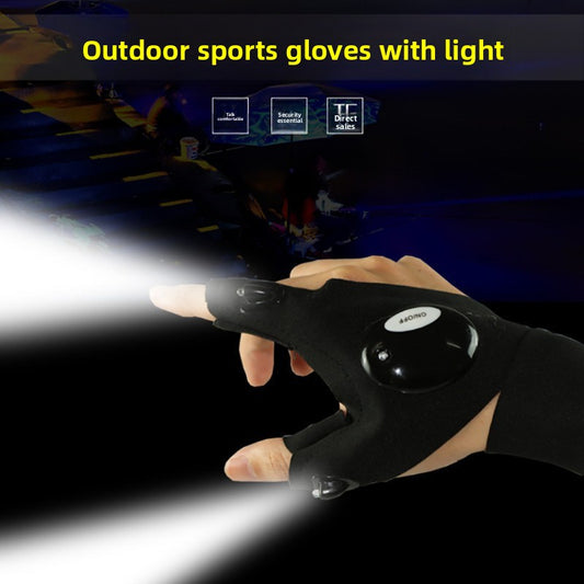 LED Illuminated Fishing Gloves