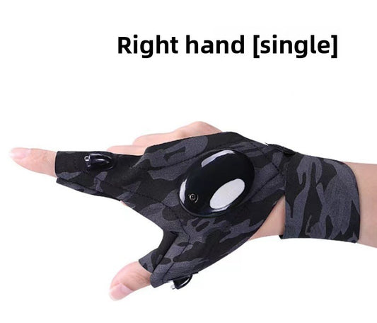 LED Illuminated Fishing Gloves