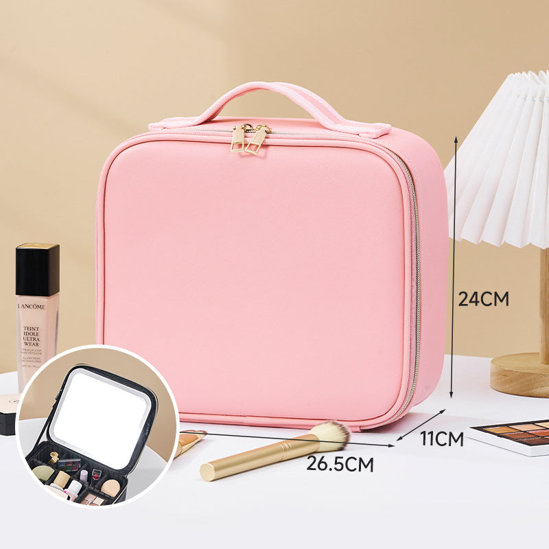 LED Illuminated Makeup Case with Mirror