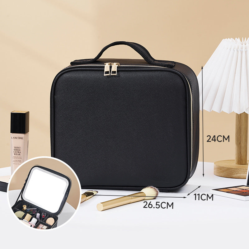 LED Illuminated Makeup Case with Mirror