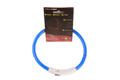 LED illuminated pet collar