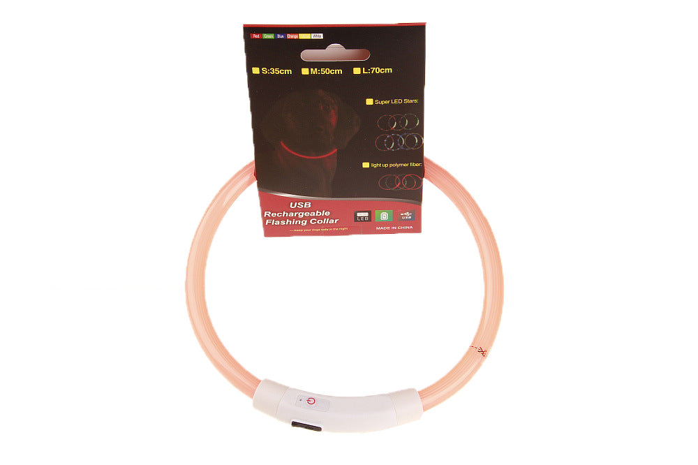 LED illuminated pet collar