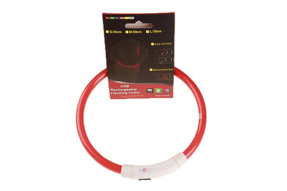 LED illuminated pet collar