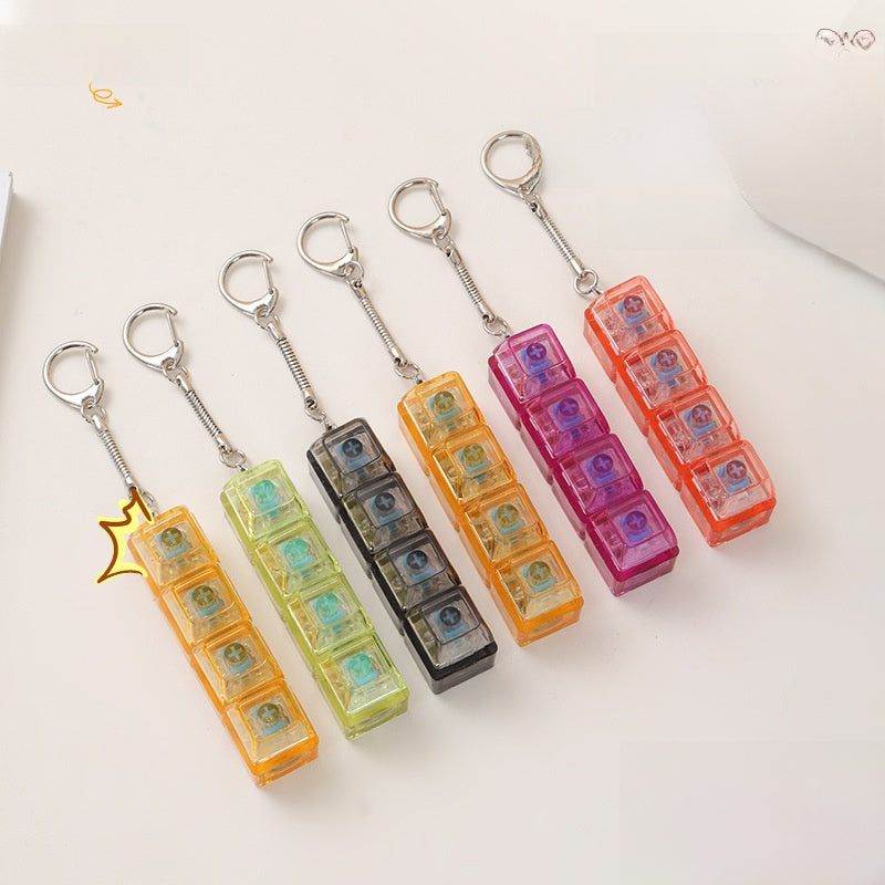 LED Illuminated Squeeze Stress Relief Keyboard Toy