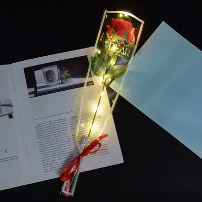 LED Illumination Artificial Rose Flowers